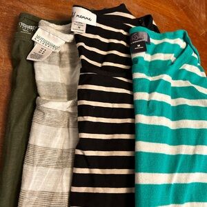 Bundle of 4 3/4 Sleeve Maternity Shirts